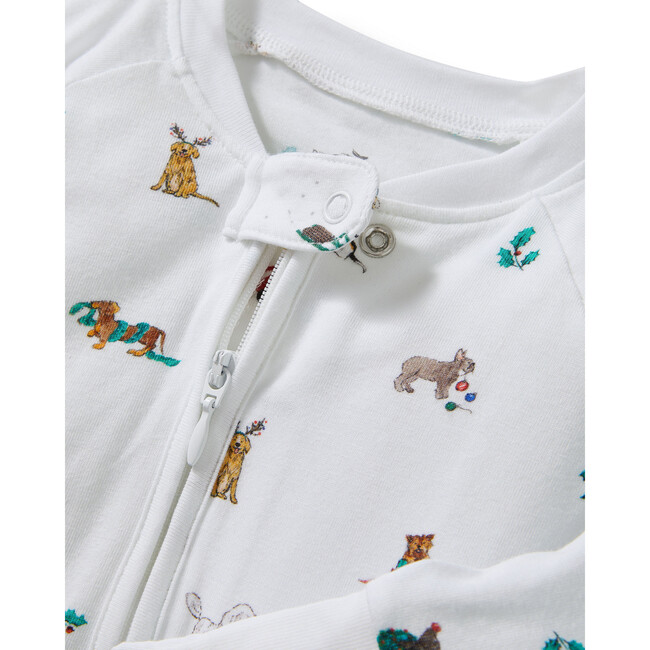 Jingle Paws Pima Peekaboo Romper - Footie Pajamas - 2