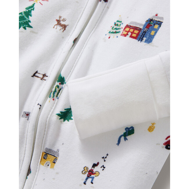 Holiday Town Pima Peekaboo Romper - Footie Pajamas - 3