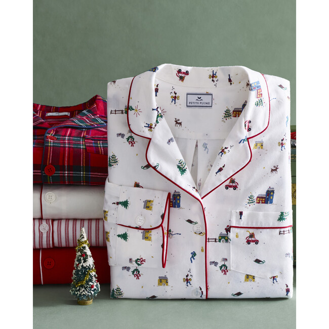 Men's Twill Pajama in Holiday Town - Pajamas - 6