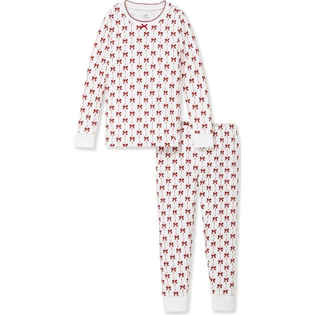 Girls Pima Snug Fit Pajama in Blissful Bows