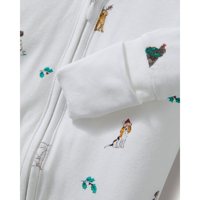 Jingle Paws Pima Peekaboo Romper - Footie Pajamas - 3