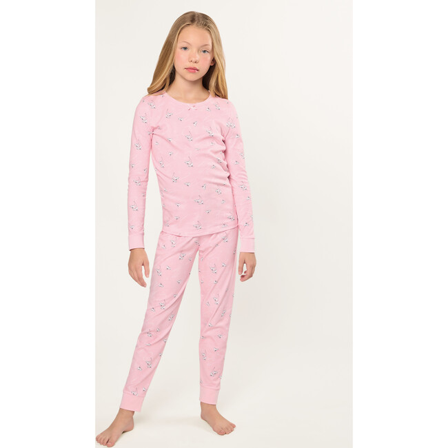 Girls Pima Snug Fit Pajama in Winter Skates - Pajamas - 2
