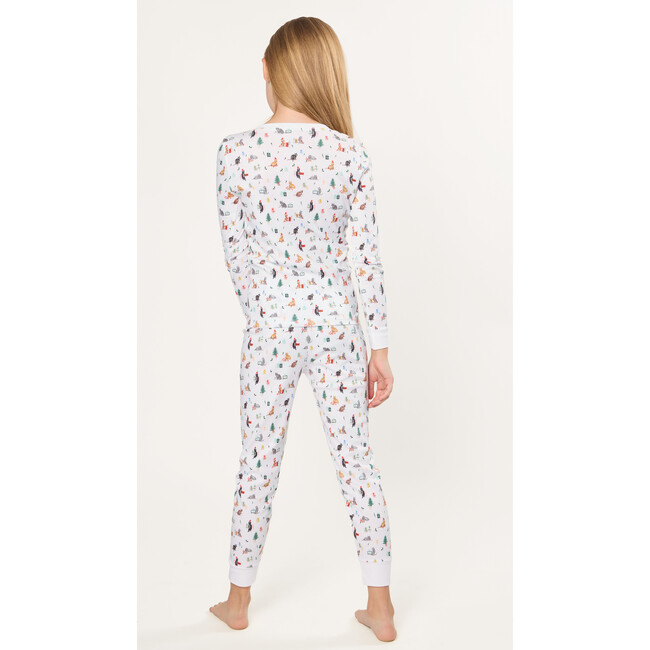 Kids Pima Snug Fit Pajama in Merry Meow - Pajamas - 5