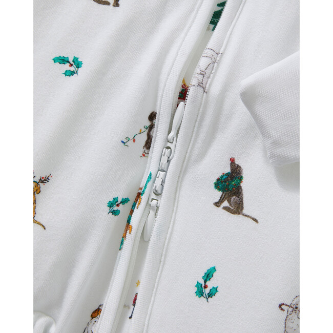 Jingle Paws Pima Peekaboo Romper - Footie Pajamas - 4