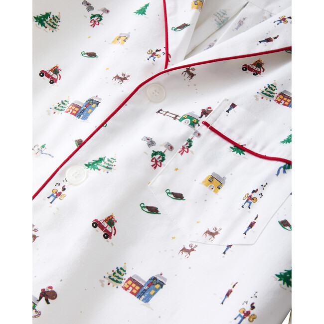 Men's Twill Pajama in Holiday Town - Pajamas - 7
