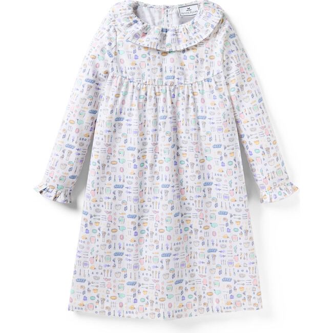 Children's Twill Scarlett Nightgown in Baking Spirits Bright