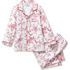 Children's Twill Pajama in Red Timeless Toile - Pajamas - 1 - thumbnail