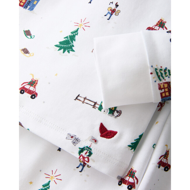 Kids Pima Snug Fit Pajama in Holiday Town - Pajamas - 7
