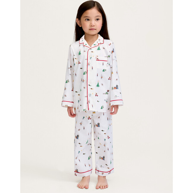 Children's Twill Pajama in Holiday Town - Pajamas - 2