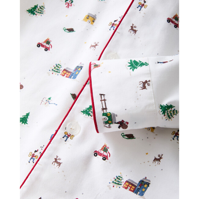 Men's Twill Pajama in Holiday Town - Pajamas - 8