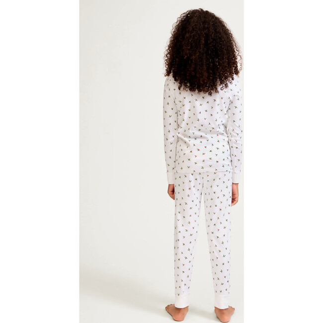 Girls Pima Snug Fit Pajama in Misteltoe Moments - Pajamas - 5