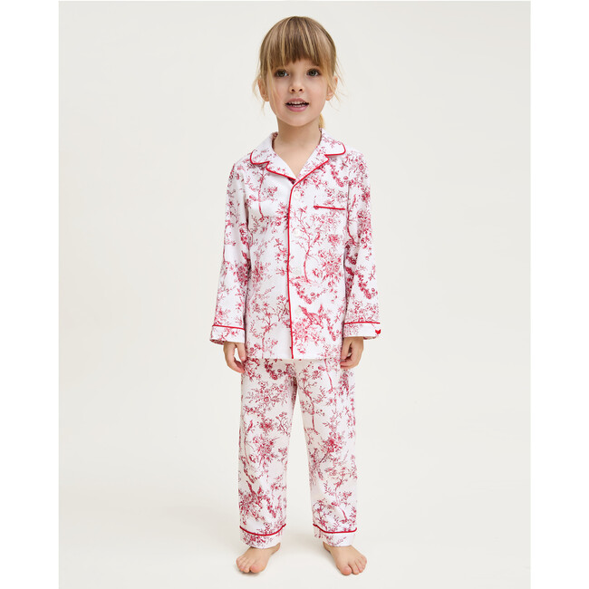 Children's Twill Pajama in Red Timeless Toile - Pajamas - 2