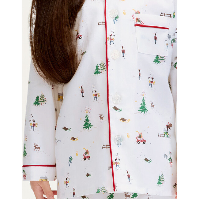 Children's Twill Pajama in Holiday Town - Pajamas - 3