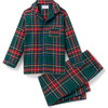 Children's Brushed Twill Pajama in Kensington Tartan - Pajamas - 1 - thumbnail