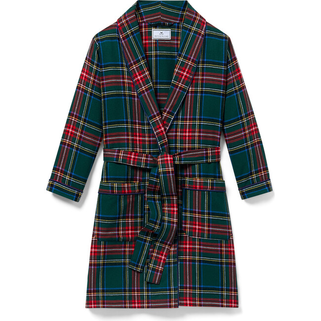 Children's Brushed Twill Robe in Kensington Tartan