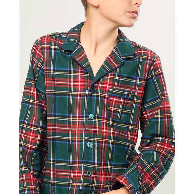 Children's Brushed Twill Pajama in Kensington Tartan - Pajamas - 3