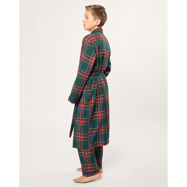 Children's Brushed Twill Robe in Kensington Tartan - Robes - 4