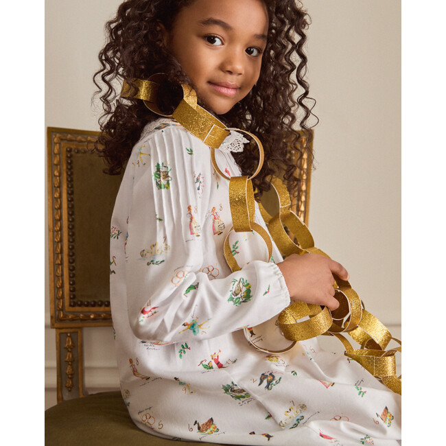 Children's Twill Lola Nightgown, 12 Days of Christmas - Nightgowns - 6