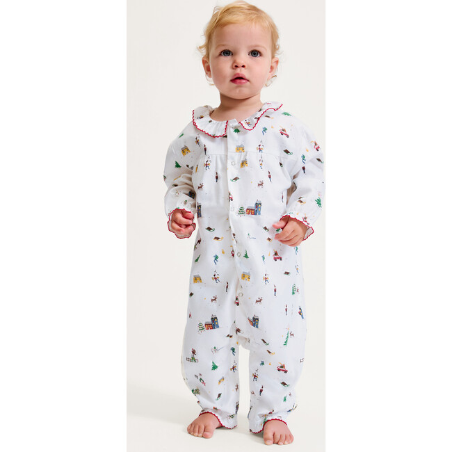 Baby's Twill Madeline Romper in Holiday Town - Rompers - 2
