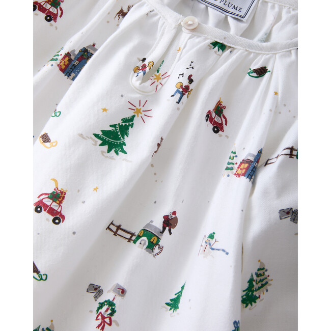 Children's Twill Delphine Nightgown in Holiday Town - Nightgowns - 6