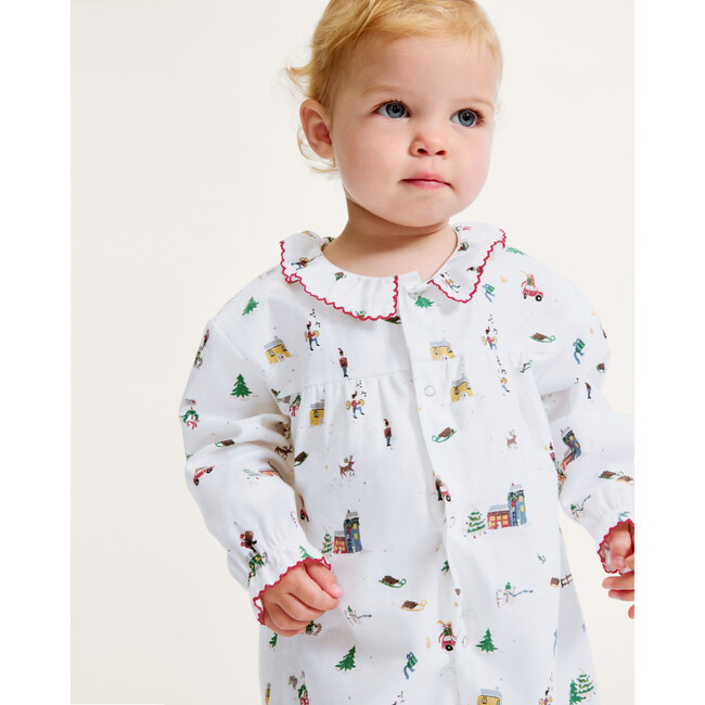 Baby's Twill Madeline Romper in Holiday Town - Rompers - 3
