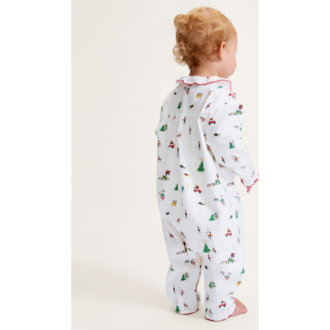 Baby's Twill Madeline Romper in Holiday Town - Rompers - 4