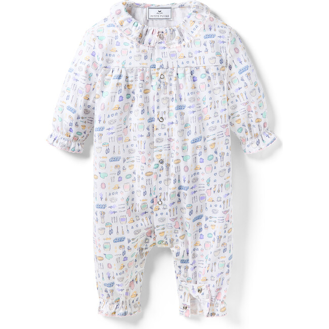 Baby's Twill Madeline Romper in Baking Spirits Bright