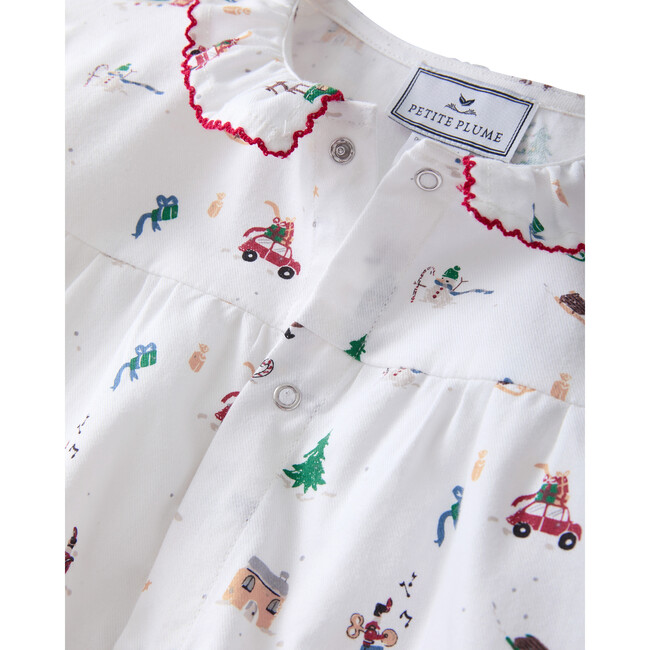 Baby's Twill Madeline Romper in Holiday Town - Rompers - 5