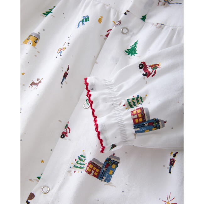 Baby's Twill Madeline Romper in Holiday Town - Rompers - 6