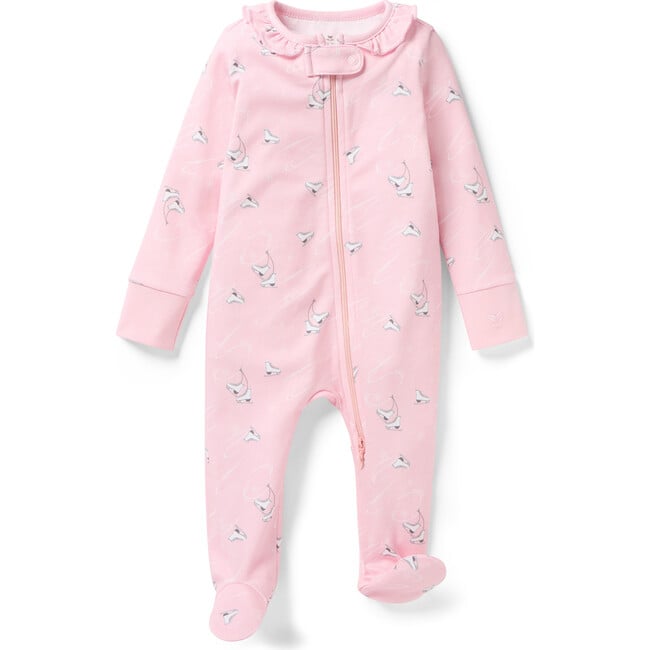 Baby's Pima Romper in Winter Skates