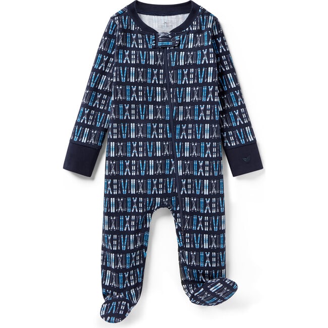 Baby's Pima Romper in Ski Trails