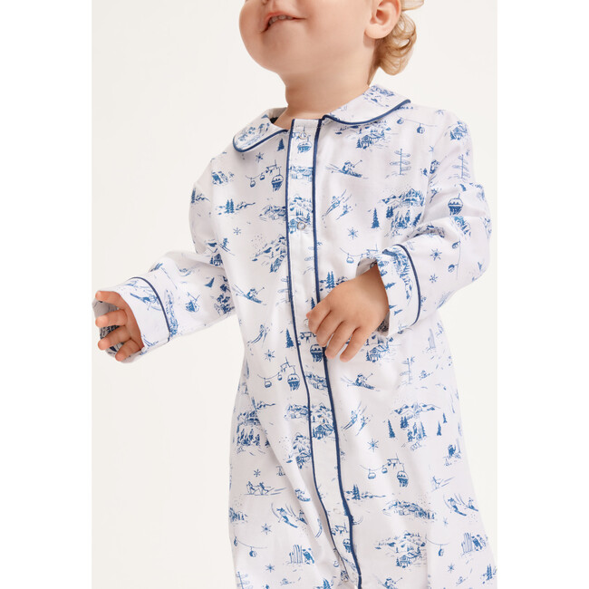 Baby's Twill Cambridge Romper in Chalet Toile - Rompers - 3