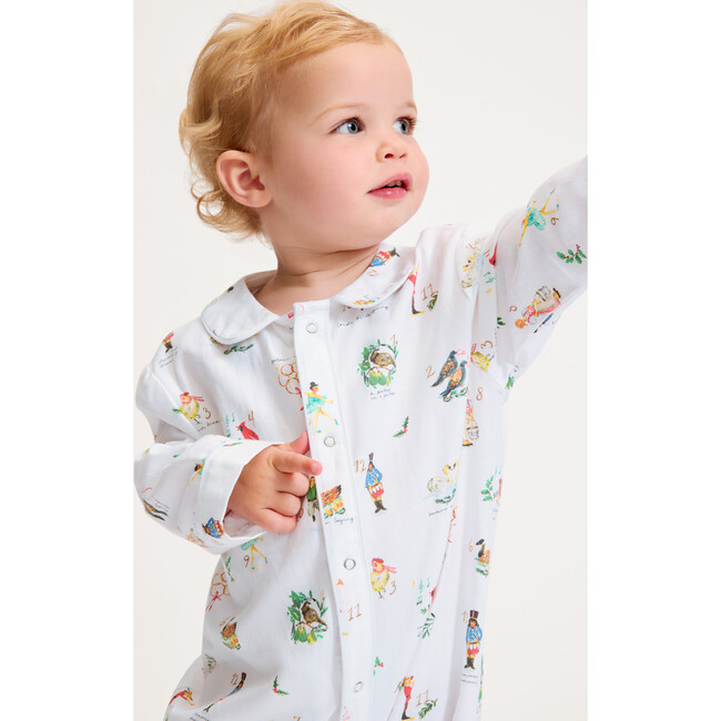 Baby's Twill Cambridge Romper, 12 Days of Christmas - Rompers - 3