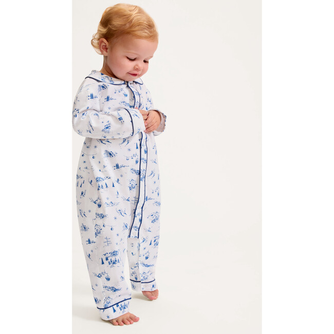 Baby's Twill Cambridge Romper in Chalet Toile - Rompers - 4
