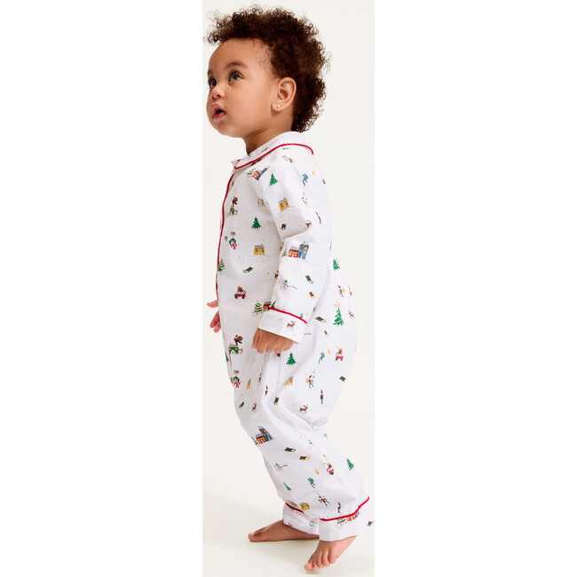 Baby's Twill Cambridge Romper in Holiday Town - Rompers - 4