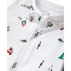 Baby's Pima Romper in Holiday Town - Footie Pajamas - 2