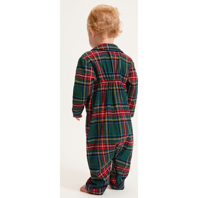 Baby's Brushed Twill Cambridge Romper in Kensington Tartan - Rompers - 4