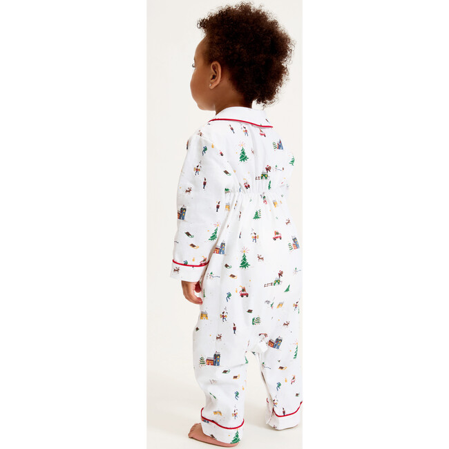 Baby's Twill Cambridge Romper in Holiday Town - Rompers - 5