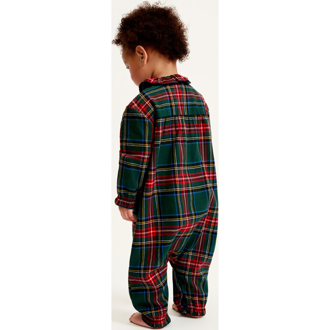 Baby's Brushed Twill Madeline Romper in Kensington Tartan - Rompers - 4