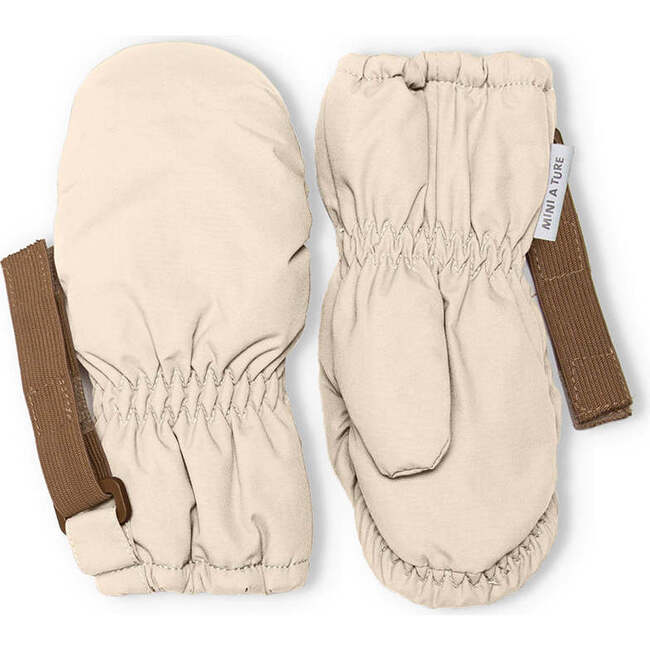 MINI A TURE MATCORDT fleece lined mittens - ANGORA CREAM Cream