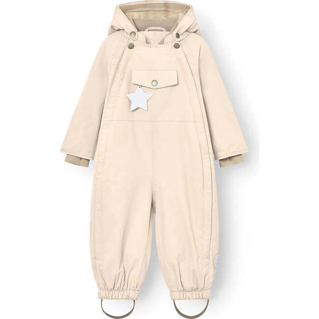 MINI A TURE MATWISTI fleece lined snowsuit. GRS - ANGORA CREAM Cream
