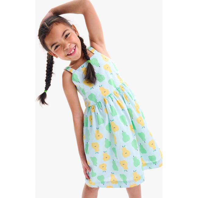 Kids Woven Tank Sundress In Cutout Pears, Saltwater Pears - Dresses - 2