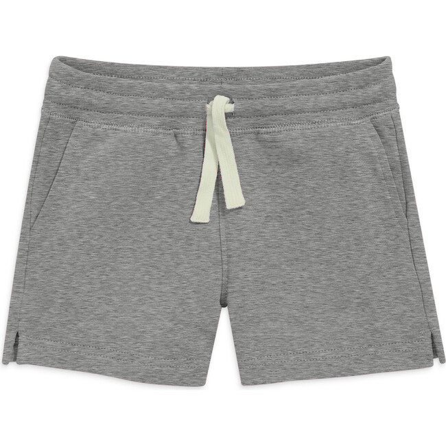 Kids Track Short, Heather Storm Gray