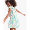 Kids Swing Dress In Bright Backyard, White Backyard Print - Dresses - 3