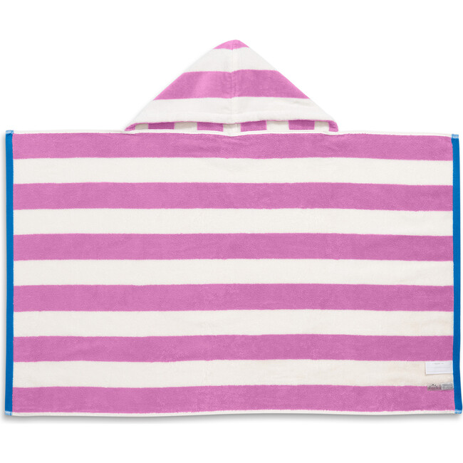 Kids Stripe Hoodie Towel, Lilac White Stripe - Towels - 1