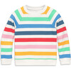 Kids Sweatshirt In Candy Stripe, Ivory Candy Stripe - Sweatshirts - 1 - thumbnail