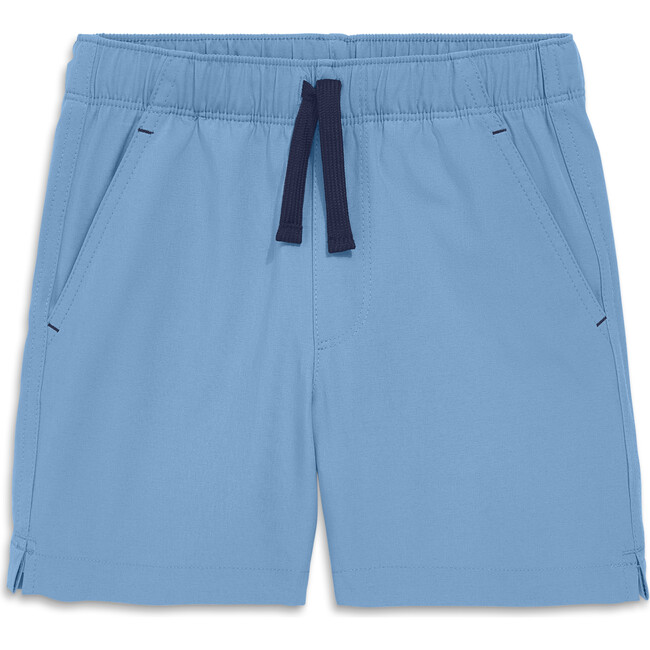 Kids Staycool Stretch Gym Short, Vintage Blue