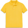 Kids Short Sleeve Pique Polo, Sunflower - Polo Shirts - 1 - thumbnail