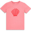 Kids Seashell Tee, Guava Sea Shell - T-Shirts - 1 - thumbnail