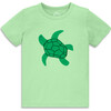 Kids Sea Turtle Tee, Pear Sea Turtule - T-Shirts - 1 - thumbnail